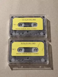 Minister Louis Farrakhan Speaks To Detroit The Million Family March 2 Cassettes - Picture 1 of 1