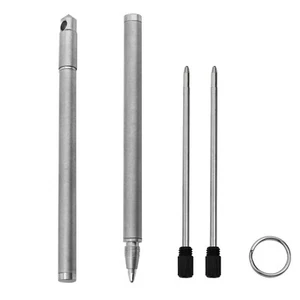 Mini Titanium Alloy Signature Pen Keychain Accessories Useful Outdoor Gadgets  - Afbeelding 1 van 5