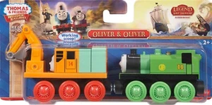 Oliver and Oliver - Thomas & Friends Wooden Railway Wood Train Engine CDK37 - Picture 1 of 4