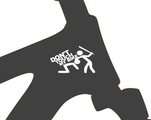 Don't Touch My Bike Fahrrad MTB Aufkleber Sticker Set 2 Stk. #DTMB012 - Bild 1 von 1