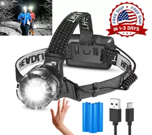 Linterna Recargables LED De Alta Potencia Impermeable Para Acampar Correr Pescar - Picture 1 of 6