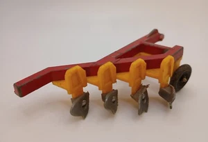 VTG. '60s Farming Tractor Furrow Plough Diecast - Picture 1 of 6