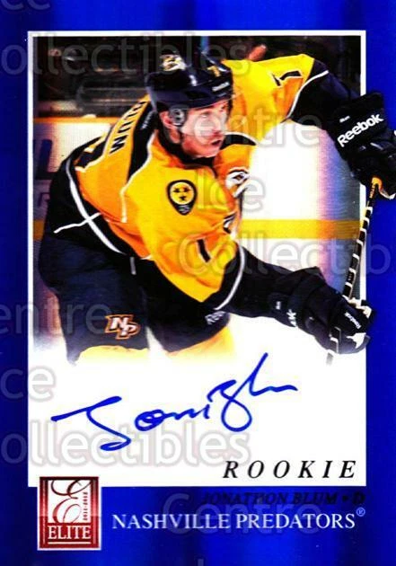 2011-12 Elite Rookie Auto #235 Jonathon Blum - Image 1 of 1