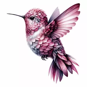 Rosa Kolibri Laptop Aufkleber Abziehbild für Wände Autos Mülleimer Toiletten Becher & Tasse - Bild 1 von 2