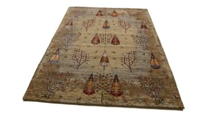 Gabbeh Loribaft Handgeknüpfter Perserteppich ( 243 x 179 ) Orientteppich Top - Bild 1 von 9