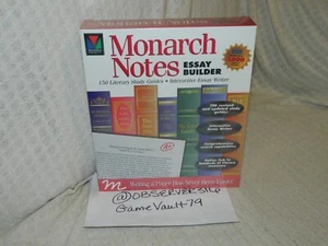 Monarch Notes Essay Builder for PC NEW SEALED - Picture 1 of 7