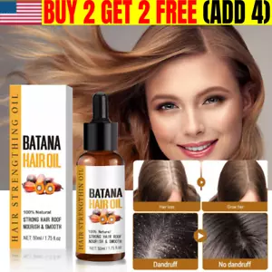 BATANA OIL Natural Hair Growth Serum - Organic Promotes Hair Regrowth Women Men - Picture 1 of 6