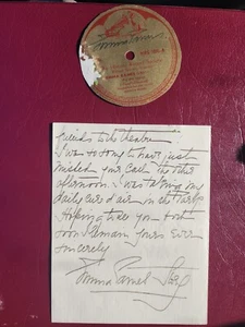 Autogramm Emma Eames American Opera Singer Unterschrift und handgeschriebener Brief - Bild 1 von 3