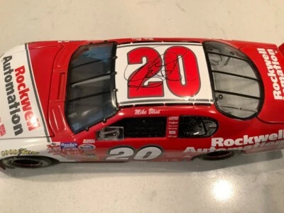 MIKE BLISS AUTOGRAFIADO 2003 CHEVY MONTE CARLO ROCKWELL AUTOMATIZACIÓN FUNDIDO A PRESIÓN Y TARJETA Foto 1 de 4