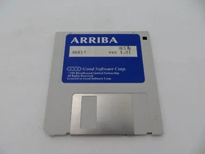 ARRIBA Ver 1.01 3.5" Floppy Disk vintage 1989 Bloodhound Limited good software - Afbeelding 1 van 3