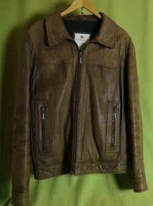 Herren - Nils Sundström - Est 2004 - Leder - Jacke - Gr. 48 - braun - Bild 1 von 7