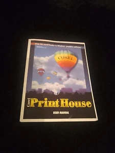 Corel Print House (1995) Livre de poche manuel d'utilisation windows 98 livre - Photo 1/5