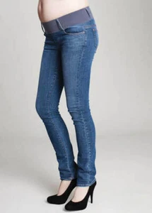 Maternal America Maternity Classic Wash Skinny Jeans - XS (0-2) FAST FREE SHIP - Picture 1 of 2
