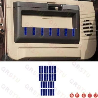 26Pcs Blue Carbon Fiber Door Panel Cover Trim For Ford F-250/350/450/550/650/750 Foto 1 de 4