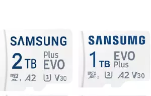 Samsung 1TB 2TB EVO Plus MicroSD MicroSDXC Class 10 UHS-I U3 130MB/s Memory Card - Picture 1 of 5