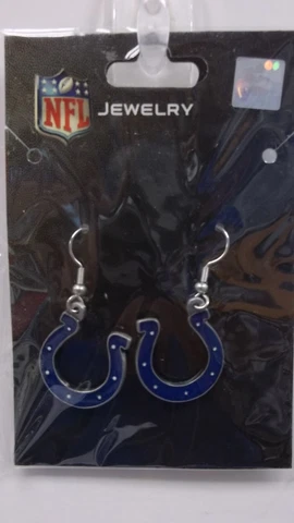 Indianapolis Colts dangley earrings! Brand new in the package! Cover