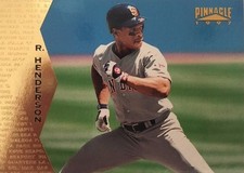 1997 Pinnacle Museum Collection #104 Rickey Henderson - NM-MT
