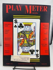 Vintage Arcade Video Games Pinball Magazine Play Meter Feb 1991 - Picture 1 of 1