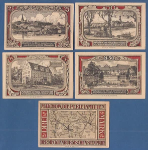 MALCHOW Komplett 5 Werte 1921 fast KASSENFRISCH / aUNC - Picture 1 of 2