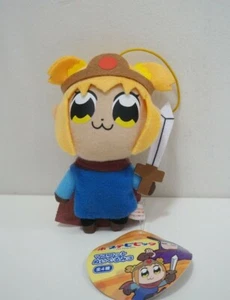 Pop Team Epic Takeshobo Popuko Sword Strap Mascot 4" Plush TAG Toy Doll Japan - Picture 1 of 6