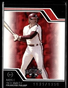 2008 Topps Triple Threads RED Mike Schmidt 1139/1350 Philadelphia Phillies #69
