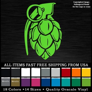 Bud Grenade Marijuana Weed Funny Decal sticker - Picture 1 of 12