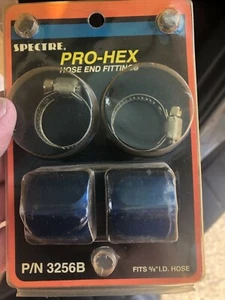Spectre Pro-Hex Hose End Fittings Anodized Blue 3256B (New) - Picture 1 of 1