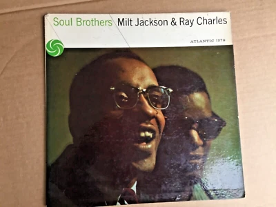 soul brothers milt jackson ray charles vinyl atlantic black label 1279 tested - Image 1 of 4