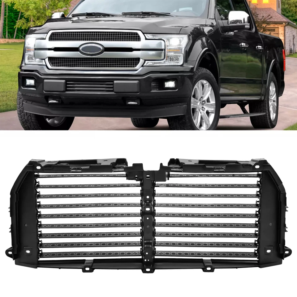 Para Ford F-150 F150 2015 2016 2017 rejilla superior obturador radiador aire FL3Z8475F Foto 1 de 4