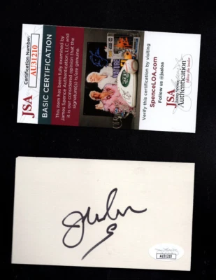 JIM MCMAHON HOF Signed Autograph Auto Football Signature Cut Bears JSA 💎 COA - Image 1 of 2