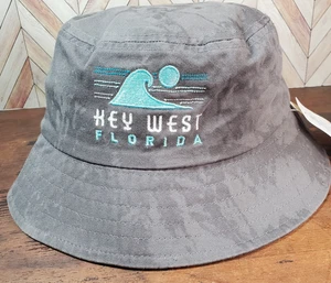 Ouray Sports Wear Key West Florida Bucket Hat S/M Dark Grey Tie Dye - Picture 1 of 10