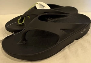 Chanclas Oofos Original Slides Talla M8/W10 Unisex Negras Recuperación Cómodas ¡NUEVAS! - Imagen 1 de 10