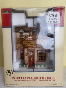 Lemax Caddington Village - Drake’s Pub 2003 Retired Illuminated Mint Condition - Picture 1 of 18