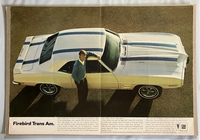 1969 Pontiac *Ready to Display**Firebird Trans AM *Original*car ad print c Foto 1 de 2