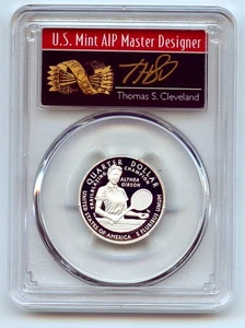 2025 S 25C Silver Althea Gibson Quarter PCGS PR70DCAM FS Cleveland Arrows - Picture 1 of 2