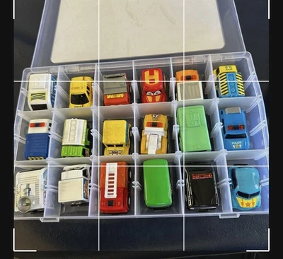 NEW 18 City Themed Pull Back Cars Toy With Carrying Case Mini fire truck - Image 1 of 4