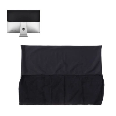  21 Inch Black Polyester Computer Monitor Cover Protector with Inner Lining for - Image 1 of 4