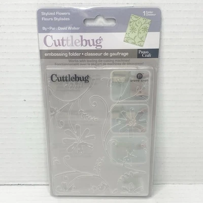 Cuttlebug 1 Embossing Folder Stylized Flowers by Provo Craft - Image 1 of 4