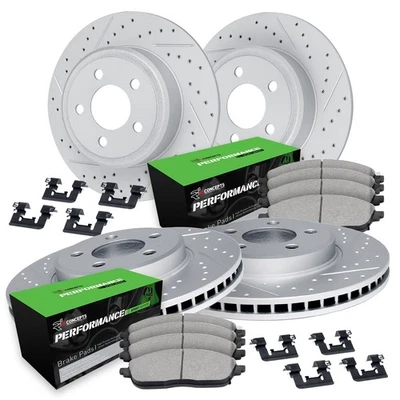 For BMW 328is 96-99 Brake Kit Drilled & Slotted Front & Rear Brake Kit w Foto 1 de 2
