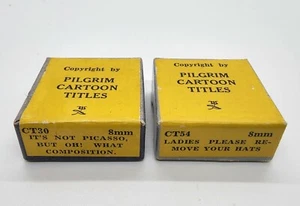 RARE Vintage 8mm Mini Pilgrim Cartoon Titles From Gimbels CT54 CT30 - SEE PHOTOS - Imagen 1 de 7
