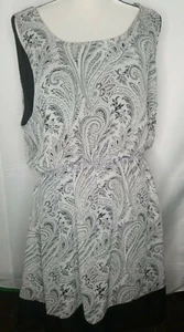 Love Delirious LA Kleid 3X Übergröße *24-26 grau/schwarz. Gefüttert. Ärmellos Neu mit Etikett - Bild 1 von 5