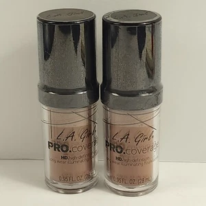 2 LA GIRL ProCoverage LongWear Illuminating Liquid Foundation Coffee GLM654 - Picture 1 of 5