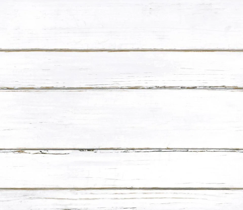 RoomMates RMK11240WP White Shiplap Peel and Stick Wallpaper