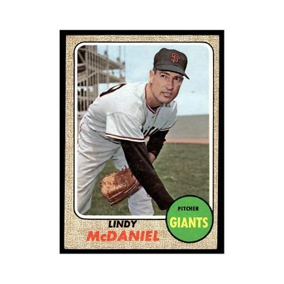 1968 Topps Baseball Card Lindy McDaniel Giants #545 - Image 1 of 3