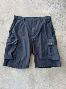Vintage Union Bay Shorts Mens 36 Black Cargo Skater Outdoor Baggy Work Utility - Picture 1 of 5