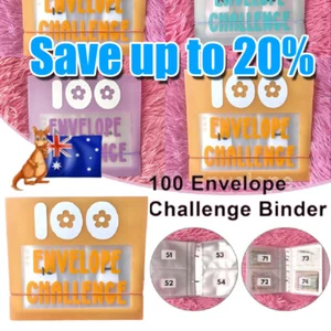 100 Envelope Challenge Binder, A5 Binder Sleeve, Easy and Fun Way OD - Picture 1 of 18