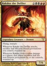1x Rakdos the Defiler PL/MP, English MTG Dissension