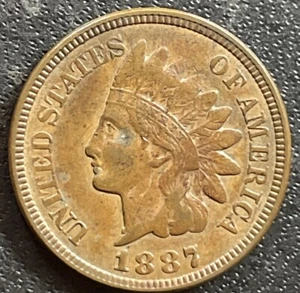 Centavo cabeza india 1887 - alto grado - set break - Imagen 1 de 2