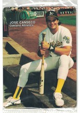 1990 MOTHER'S COOKIES JOSE CANSECO JOSE CANSECO OAKLAND ATHLETICS #4/4