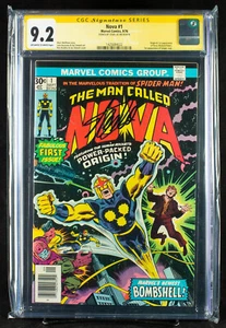 NOVA #1 (Marvel 1976) CGC 9.2 Signed STAN LEE HTF!!!  FIRST Appearance of NOVA!! - Picture 1 of 4
